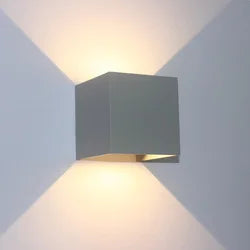 Modern LED Wall Light up Down Lighting Cube Sconce Lamp Fixture Mount Indoor Outdoor Home Room Bedroom Hotel Lighting Decoration