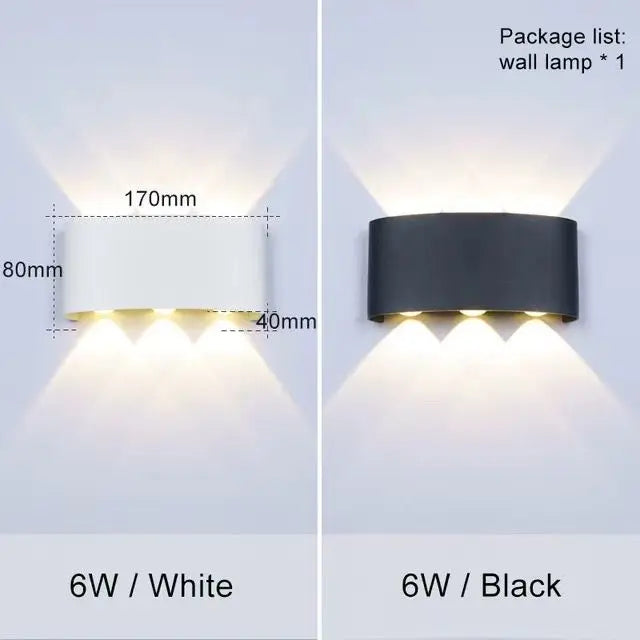 Modern LED Wall Light up Down Lighting Cube Sconce Lamp Fixture Mount Indoor Outdoor Home Room Bedroom Hotel Lighting Decoration