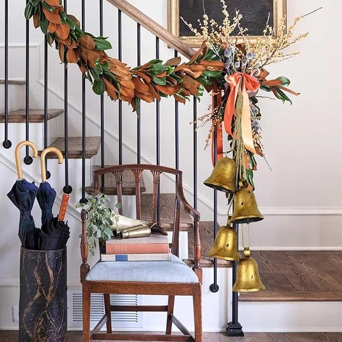 Christmas Decor Cow Bell Door Decor Gold Bell Bells for Christmas Tree Decorative Bells Christams Gifts