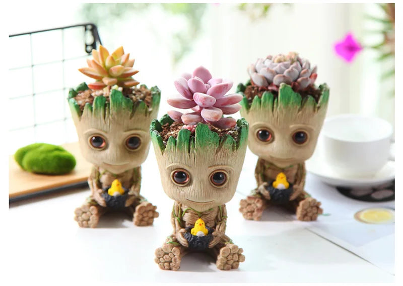 Home Decoration Crafts Miniature Model Office Desktop Display Cartoon Groot Figurines Handicrafts Decor Tree Man Ornament 5CM